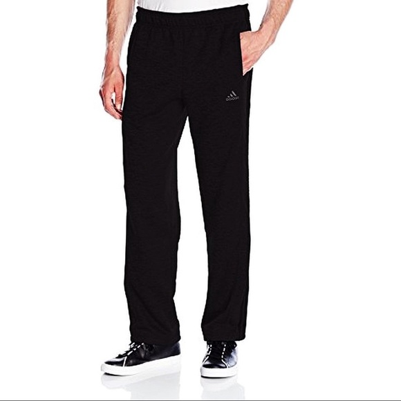 adidas Pants Adidas Mens Black Tech Fleece Line Climawarm Pant